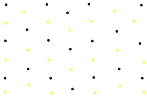 Geboortekaartje met stippen en goudfolie en kalkwikkel - Lola fee