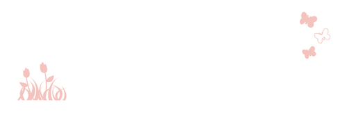 Adresetiket bloemen en vlinders