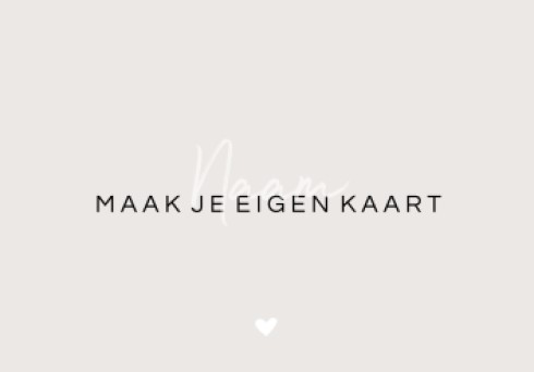 Kaart zelf maken met bovenvouw 15x10,5 dubbel