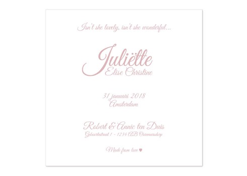 Oud Hollands Annic ten Duis - met naamkaartje