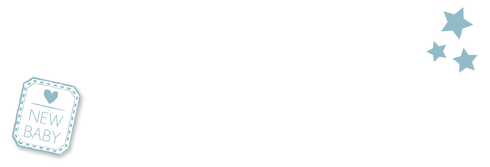 Adresetiket New Baby blue