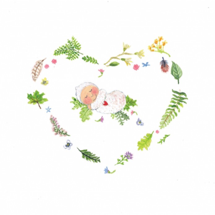 Geboortekaartje Botanisch Virginie - EB