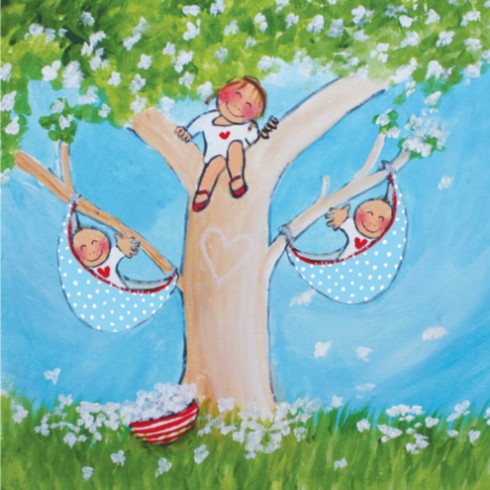 Geboortekaartje Duuk en Camiel - EB