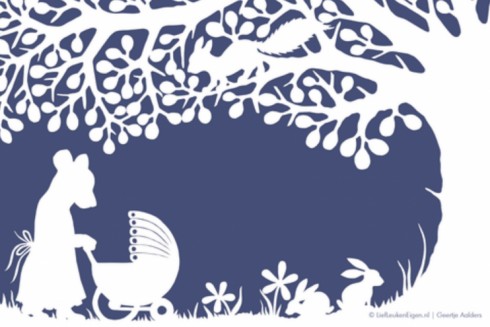 Geboortekaartje knipkunst - Jannes