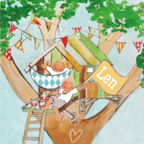 Geboortekaartje Len - EB