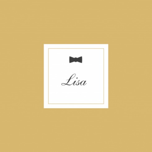 Geboortekaartje Lisa - klassiek