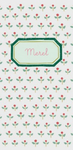 Geboortekaartje Merel - Dits en Dots