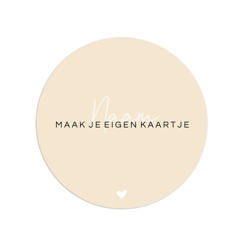 Ontwerp zelf een rond 13x13 geboortekaartje