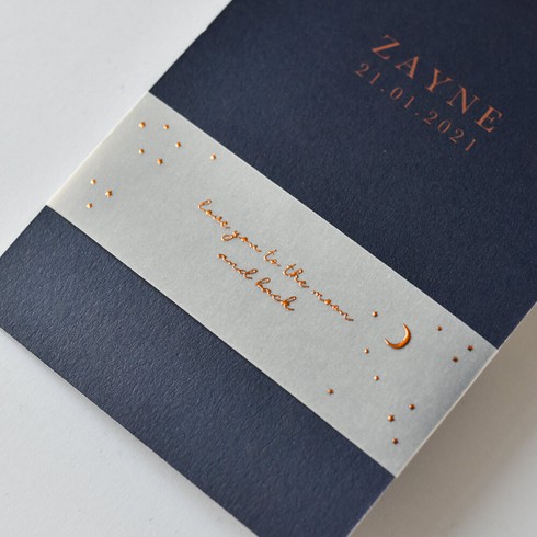 Kalkwikkel koperfolie To the moon