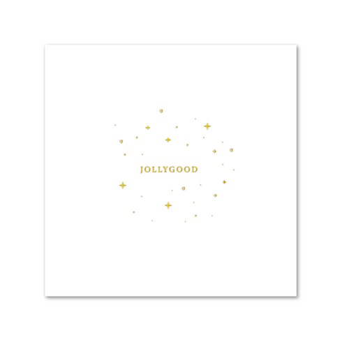 Kerstkaarten set minimalistische met goudfolie