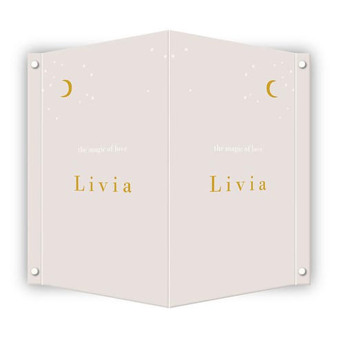 Geboortebord sterren en maan - Livia