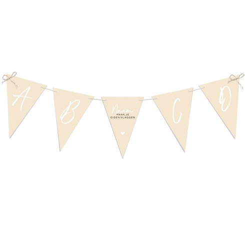 Geboortekaartje vlaggenlijn zelf maken