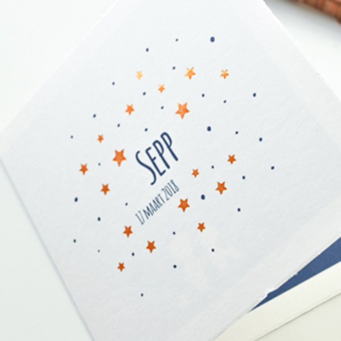 Oud Hollands Sterrenwolk koperfolie Sepp