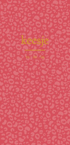 Geboortekaartje panterprint Keesje