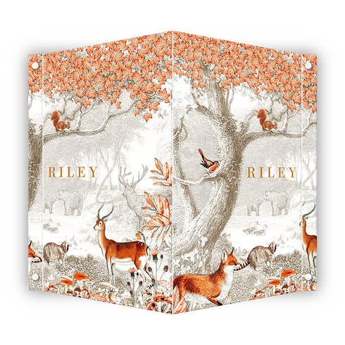 Geboortebord bosdieren - Riley