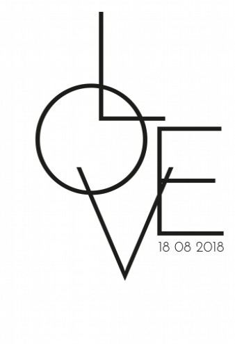 Pocketfold trouwkaart bij Simpel en Strak