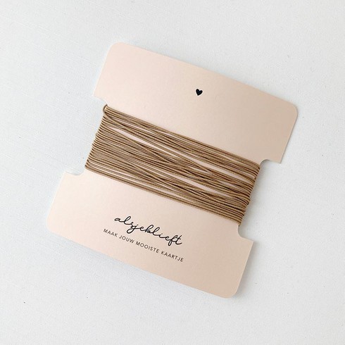 Elastieken touwtjes - taupe