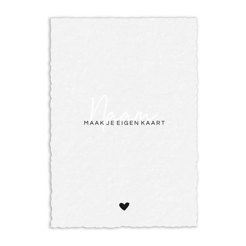 Zelf kaartje maken op handgeschept papier - A5
